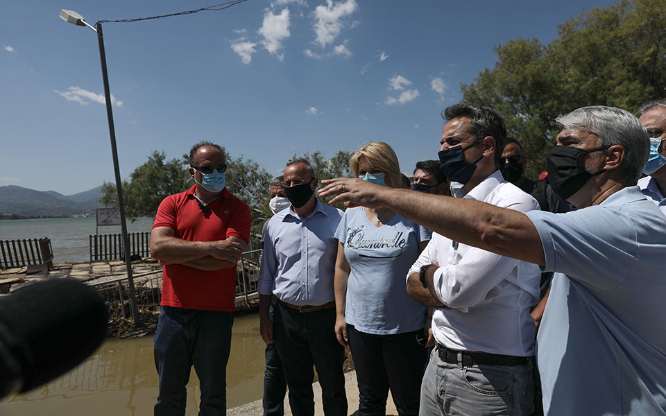 Εύβοια: Στις πληγείσες περιοχές ο Κυρ. Μητσοτάκης (φωτογραφίες)-1