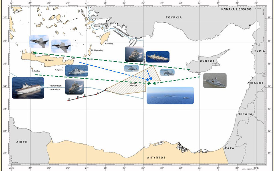 Ο χάρτης από την κοινή άσκηση Ελλάδας-Γαλλίας (φωτογραφίες και βίντεο)-1