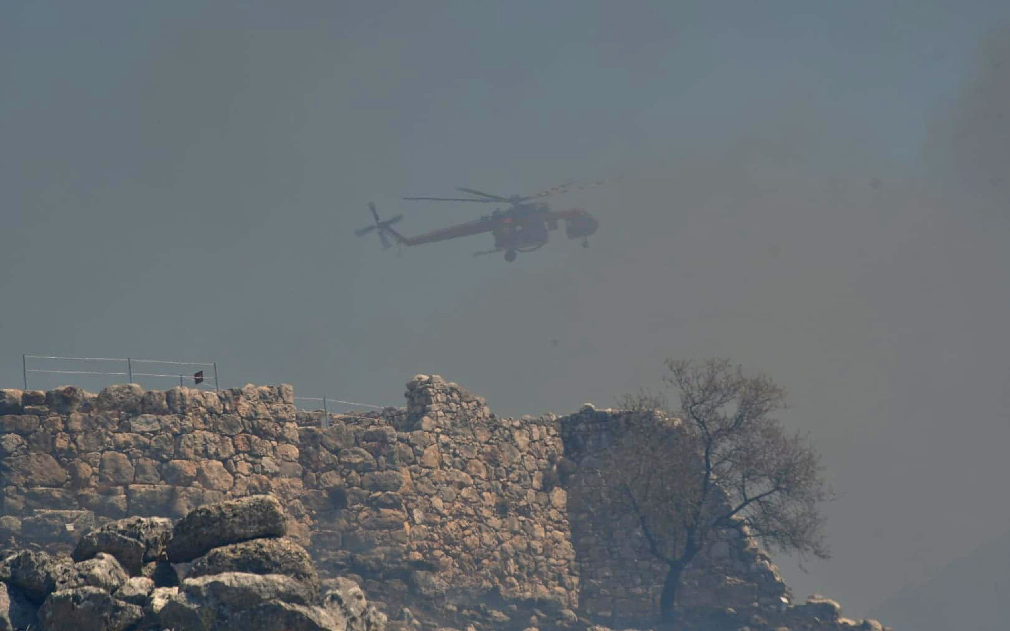 Φωτογραφίες από την πυρκαγιά στις Μυκήνες – Πέρασε μέσα από τον αρχαιολογικό χώρο η φωτιά-1