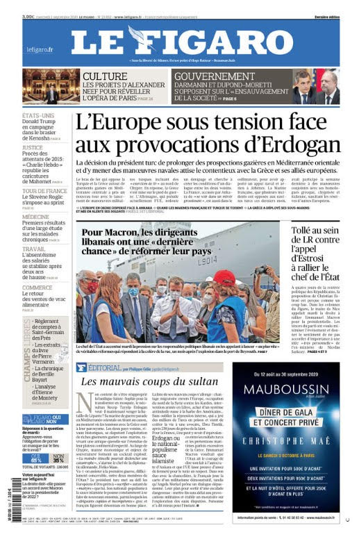 Le Figaro κατά Ερντογάν: Ο Σουλτάνος αναζητά διαρκώς νέους εχθρούς-1