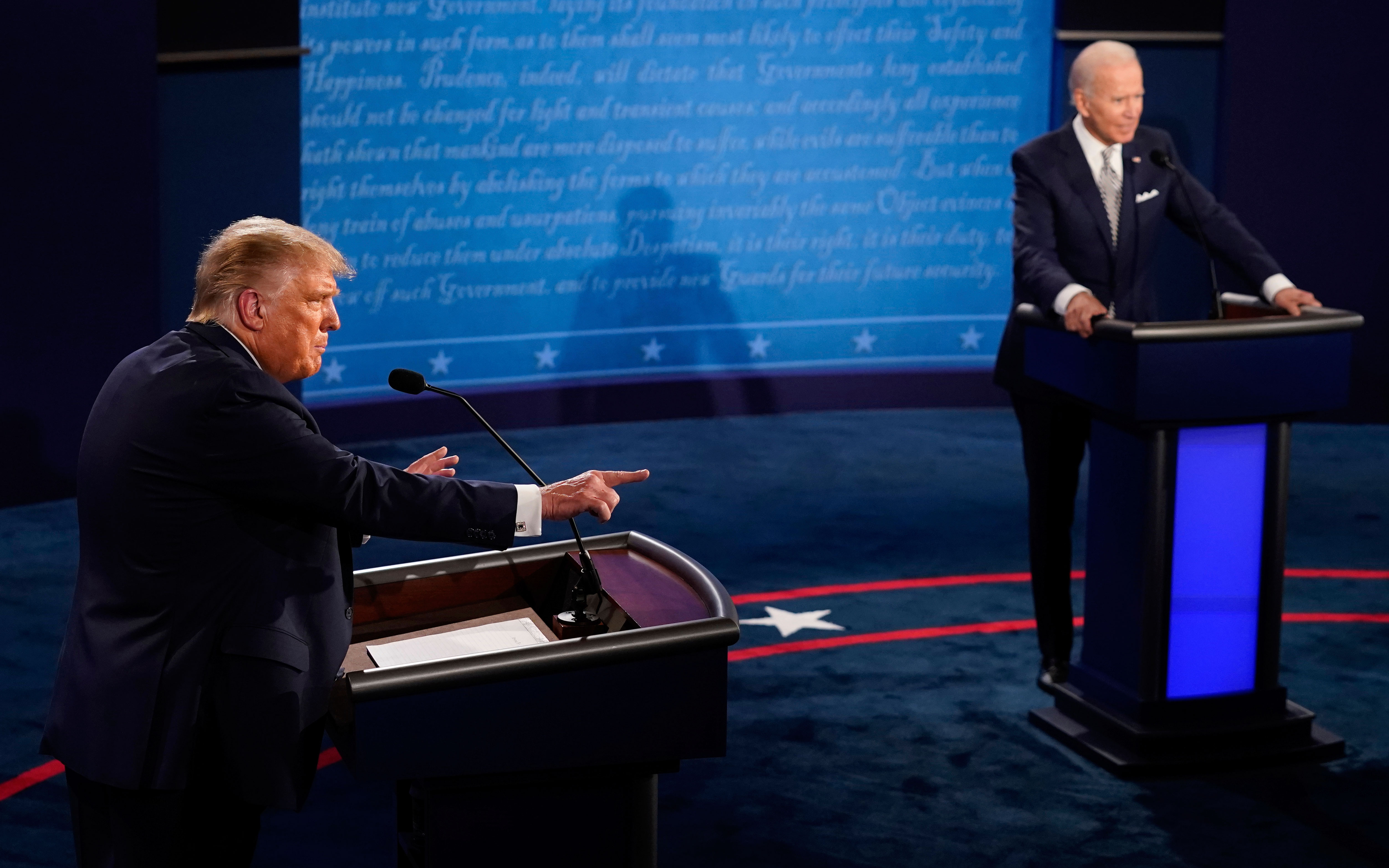 Υψηλοί τόνοι και βαριά λόγια στο ντιμπέιτ Τραμπ-Μπάιντεν-5