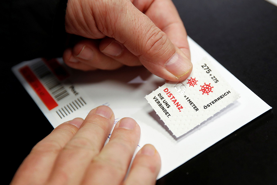 Χιούμορ σε γραμματόσημο