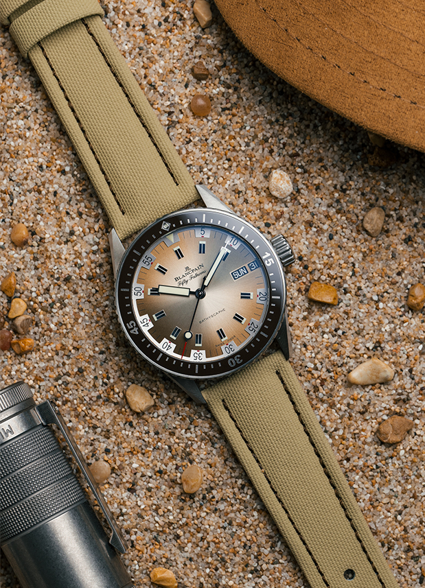 BLANCPAIN Fifty Fathoms Bathyscaphe Day Date Desert Edition-4