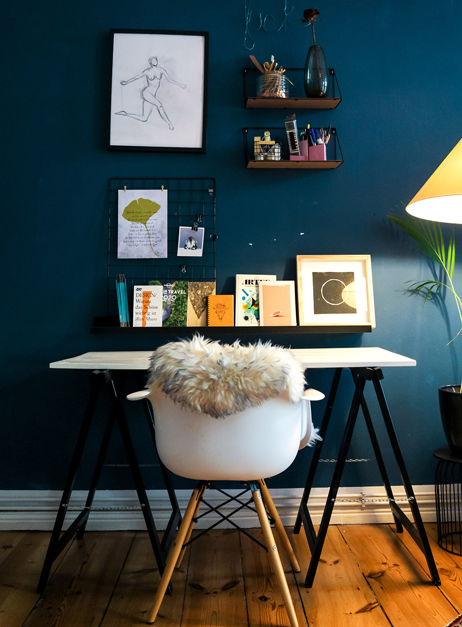 Ιδέες για ένα εντυπωσιακό γραφείο στο σαλόνι-3