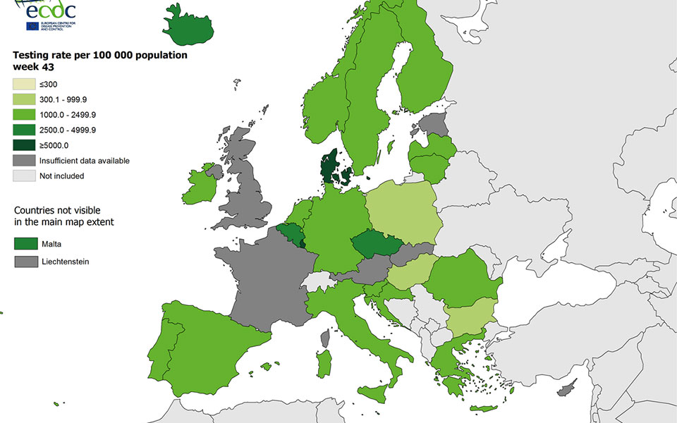 ECDC: Πώς τοποθετείται η Ελλάδα στον επιδημιολογικό χάρτη-2