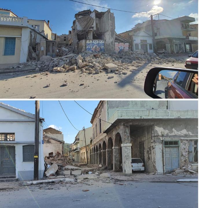 Οκτώ τραυματίες και εκτεταμένες ζημιές σε παλαιά κτίρια της Σάμου (φωτογραφίες)-2