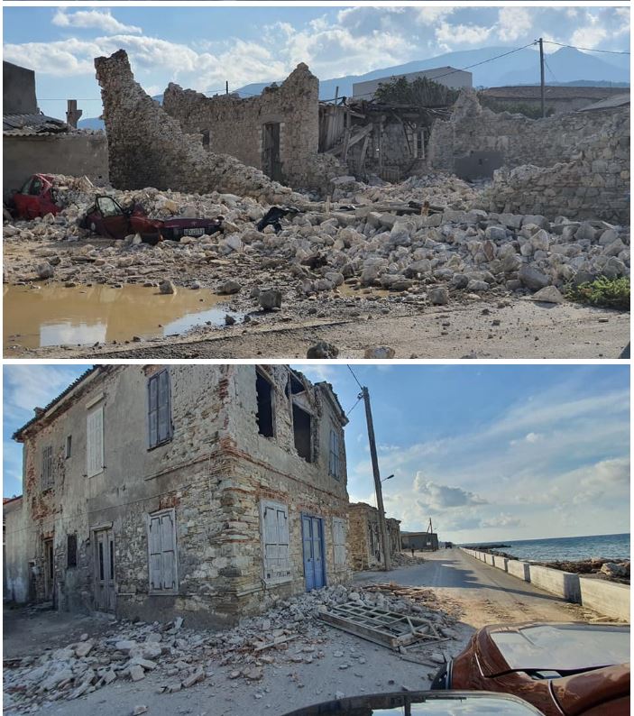 Οκτώ τραυματίες και εκτεταμένες ζημιές σε παλαιά κτίρια της Σάμου (φωτογραφίες)-3