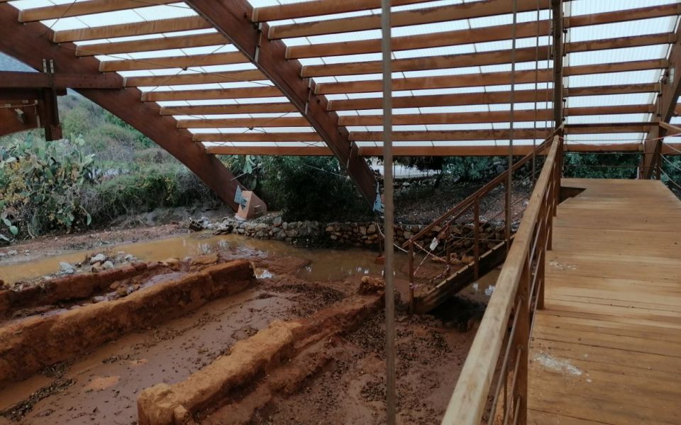 Πλημμύρισε ο αρχαιολογικός χώρος στα Μάλια (εικόνες)-2