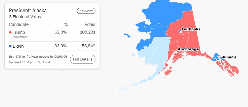 Αλάσκα: Την επόμενη εβδομάδα η ολοκλήρωση της καταμέτρησης-1