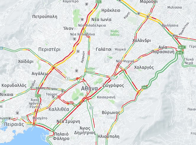 Κυκλοφοριακό χάος στους δρόμους λίγο πριν το lockdown-2