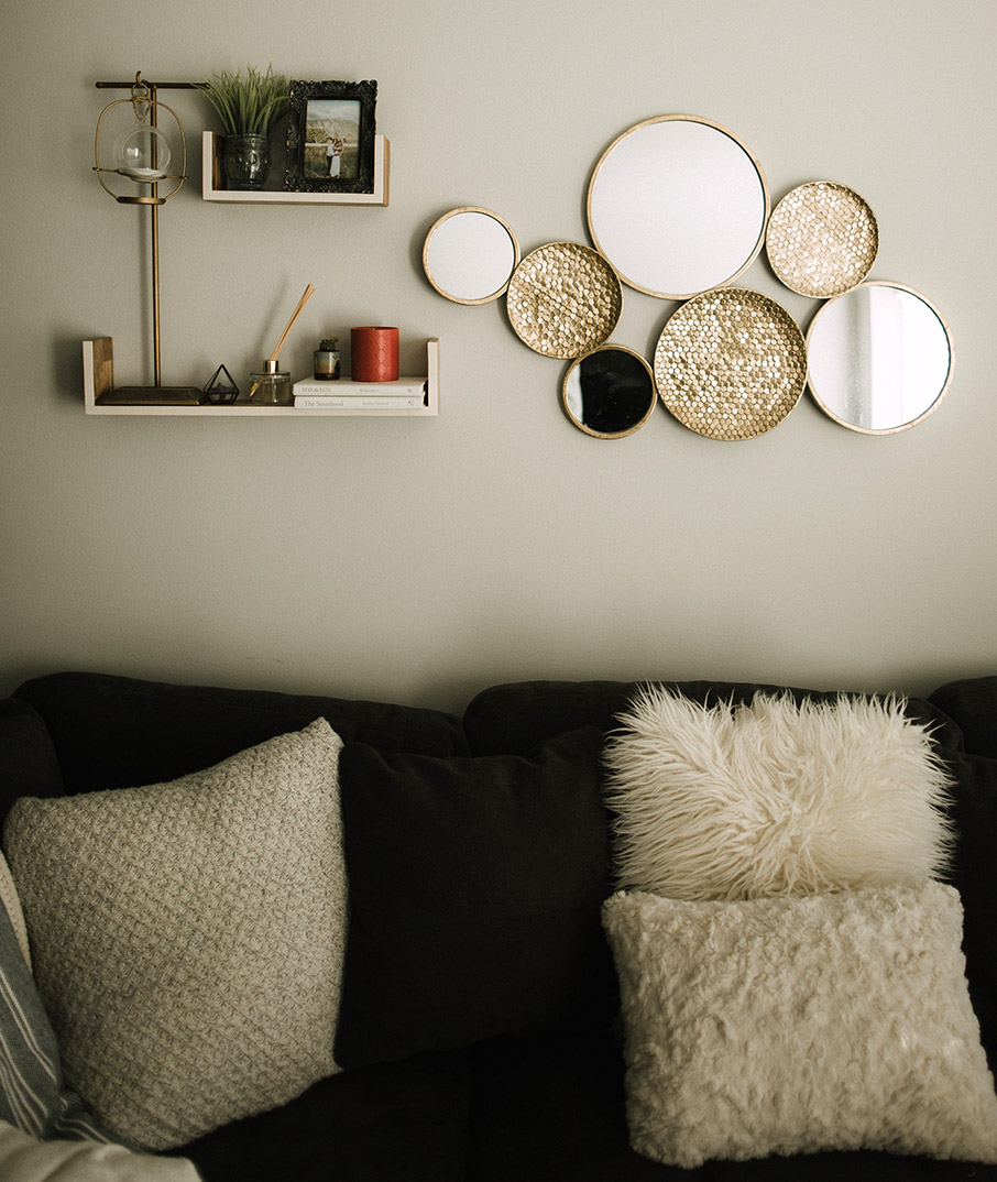 Μοντέρνες ιδέες για διακόσμηση τοίχου πάνω από τον καναπέ-9