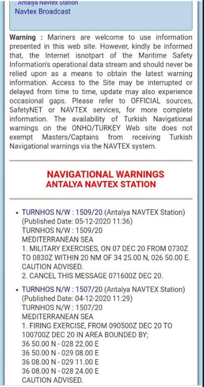 Νέα τουρκική NAVTEX για άσκηση νοτιοανατολικά της Κρήτης-1