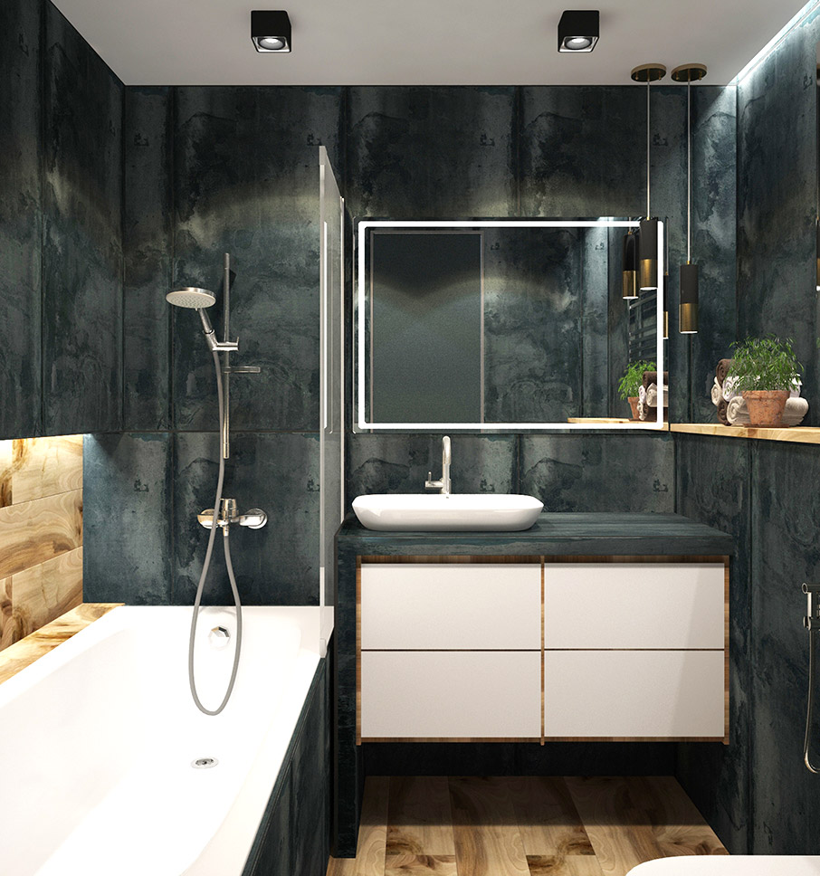 Μοντέρνες ιδέες για ταπετσαρία πάνω σε πλακάκια μπάνιου-1