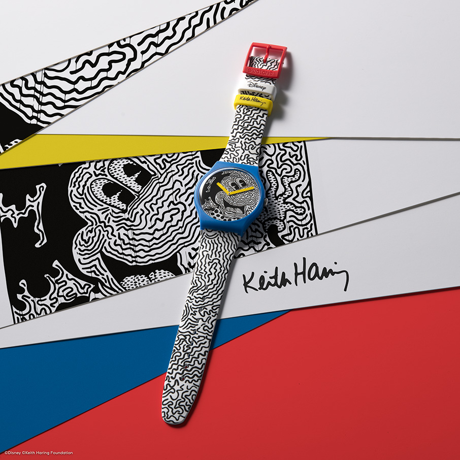3+1 SWATCH Disney Mickey Mouse με την υπογραφή του Keith Haring-2