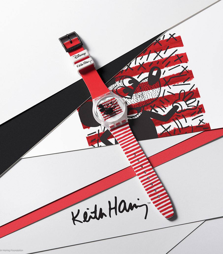 3+1 SWATCH Disney Mickey Mouse με την υπογραφή του Keith Haring-1