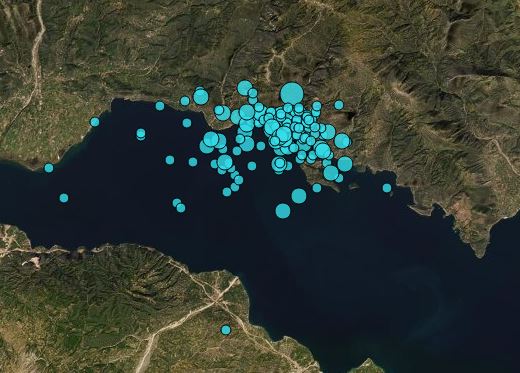 Μπαράζ σεισμικών δονήσεων στην περιοχή του Αιγίου-1
