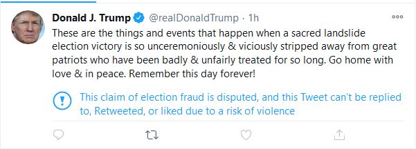 Το Twitter μπλόκαρε τον λογαριασμό του Τραμπ για να μην ρίχνει λάδι στη φωτιά-1