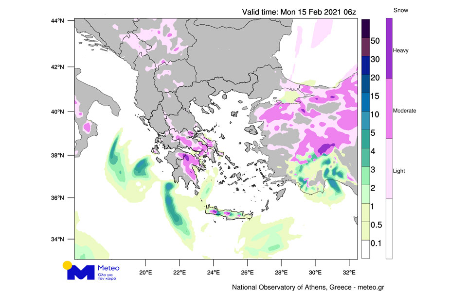 Δεύτερη φάση της κακοκαιρίας από τη Δευτέρα – Χιόνια και παγετός-1