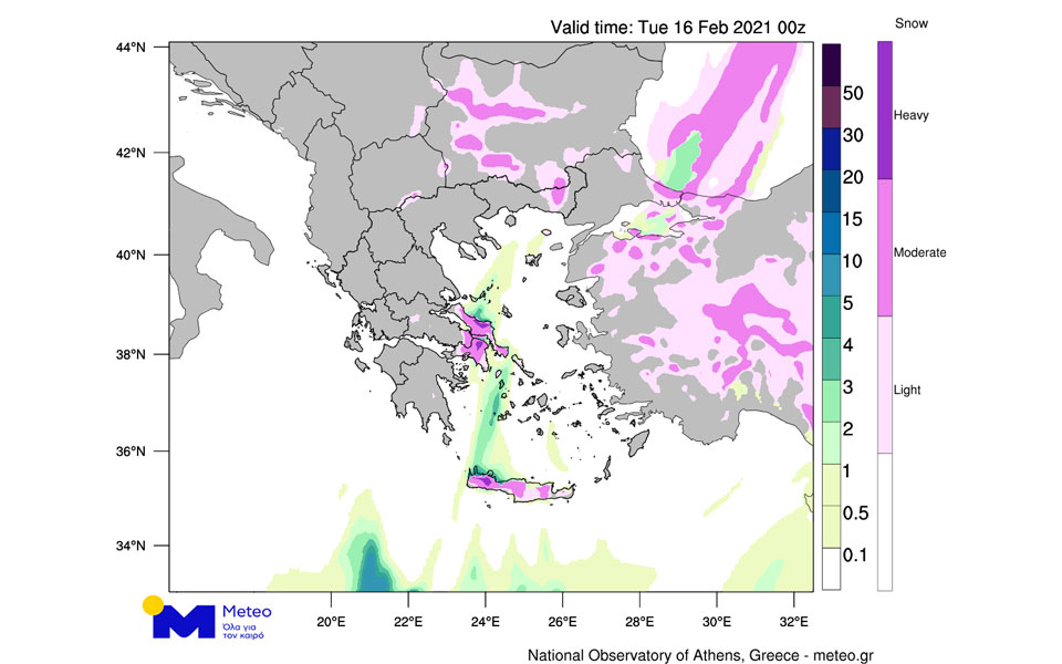 Δεύτερη φάση της κακοκαιρίας από τη Δευτέρα – Χιόνια και παγετός-2