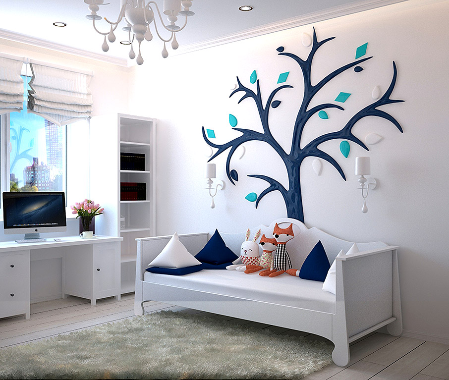 Έξυπνη Διακόσμηση Μικρού Παιδικού Δωματίου-3