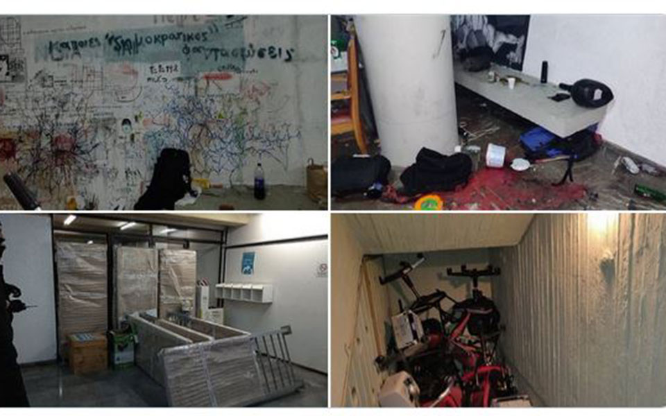 Διαμαρτυρία φοιτητών για την εκκένωση της κατάληψης του ΑΠΘ-1