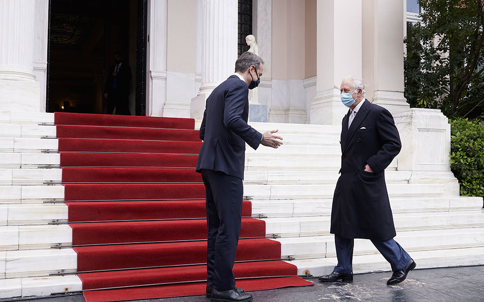 Στο Μέγαρο Μαξίμου ο πρίγκιπας Κάρολος – Τι συζήτησε με τον πρωθυπουργό (εικόνες)-1