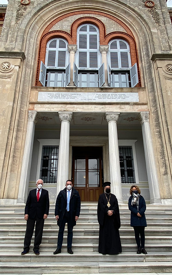 Επίσκεψη Κ. Βλάση στη Θεολογική Σχολή Χάλκης και το Ορφανοτροφείο Πριγκήπου-1