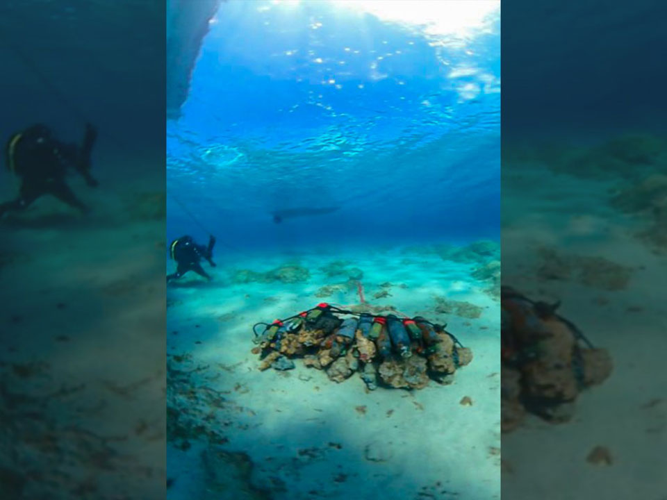 Μονεμβασιά: Εξουδετέρωση βλημάτων του Β΄ Παγκοσμίου Πολέμου στον βυθό της θάλασσας (βίντεο)-3