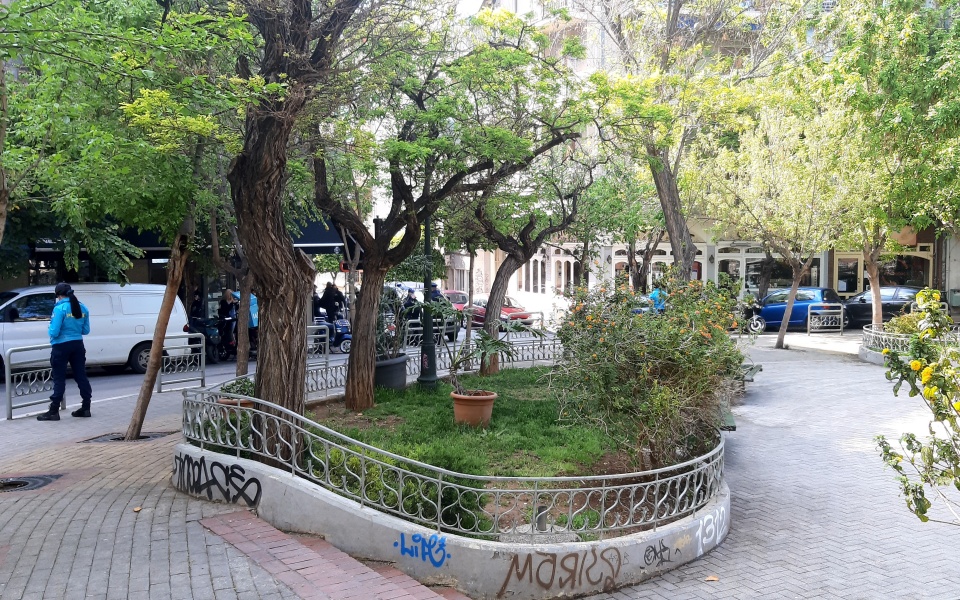 Κυψέλη: Ισχυρές αστυνομικές δυνάμεις στην πλατεία Αγ. Γεωργίου-1