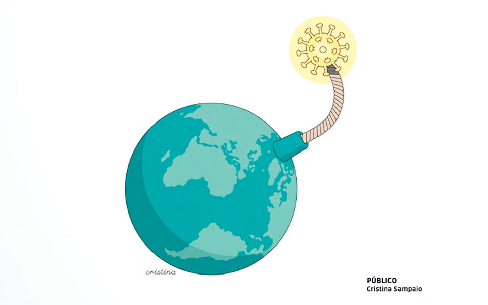 Ο «δικός» μας Ηλίας Μακρής σε διεθνή έκθεση σκίτσου με θέμα την πανδημία-1