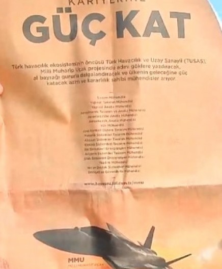 Τουρκία: Ψάχνει μηχανικό για εγχώριο μαχητικό μέσω αγγελίας-1