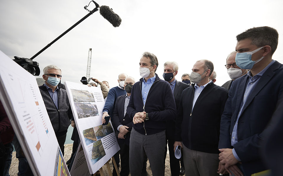 Κυρ. Μητσοτάκης στη Διώρυγα Κορίνθου: Οι παρεμβάσεις αναδεικνύουν τη σημασία του αξιοθέατου-1