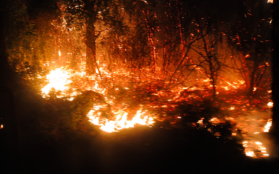 Σε πλήρη εξέλιξη η πυρκαγιά στον Σχίνο Λουτρακίου – Εκκενώθηκαν οικισμοί, ζημιές σε σπιτιά-6