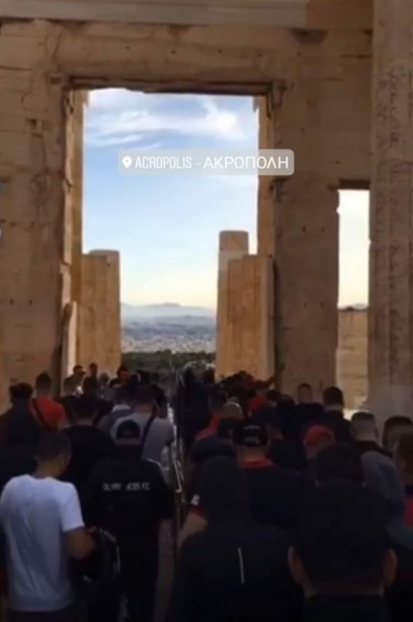 Επεισοδιακή «επίσκεψη» οπαδών του Ολυμπιακού στην Ακρόπολη-1