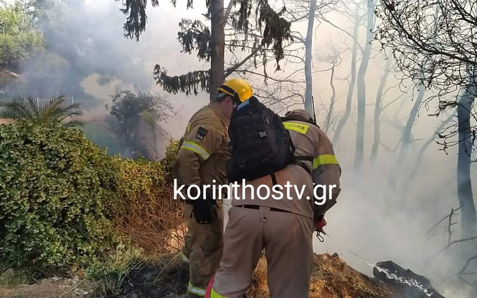 Μεγάλη πυρκαγιά στο Καλαμάκι Κορινθίας-2