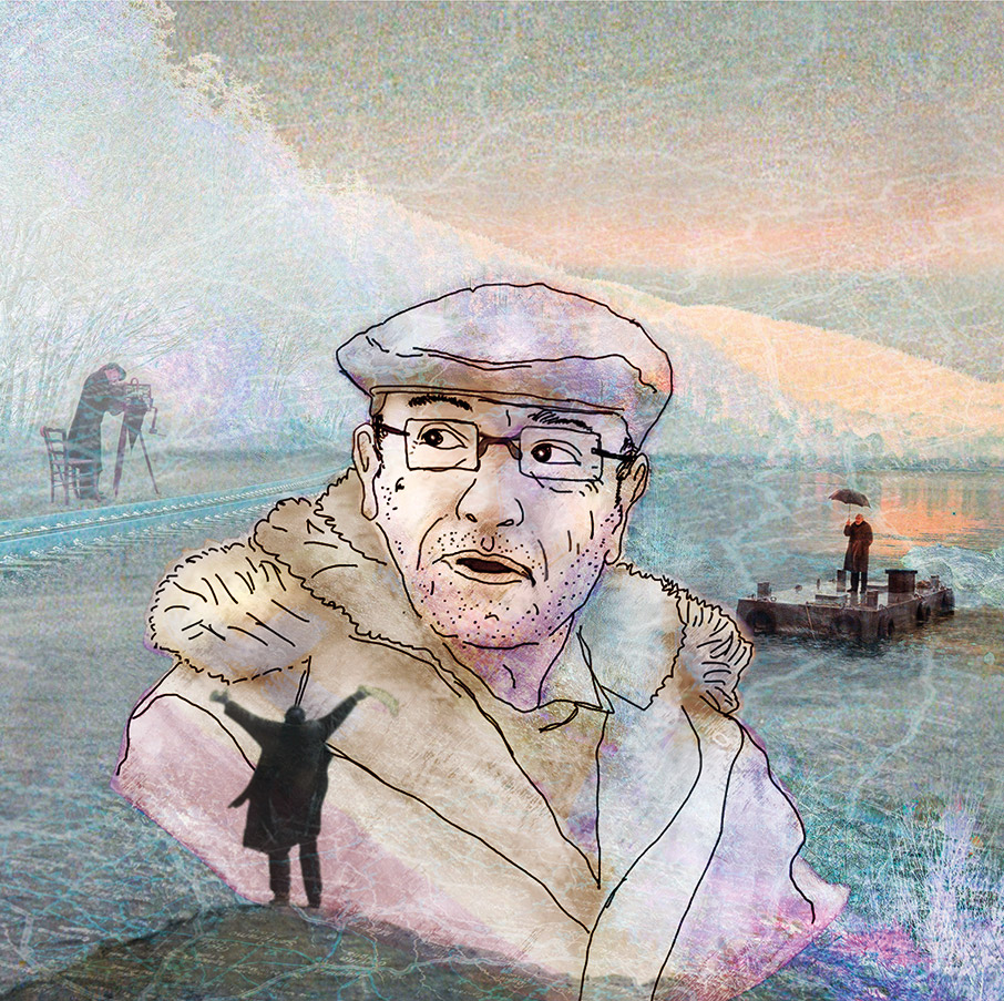 Ο συγγραφέας Ισίδωρος Ζουργός «συναντά» στο τρένο για τη Φλώρινα τον Θόδωρο Αγγελόπουλο-1