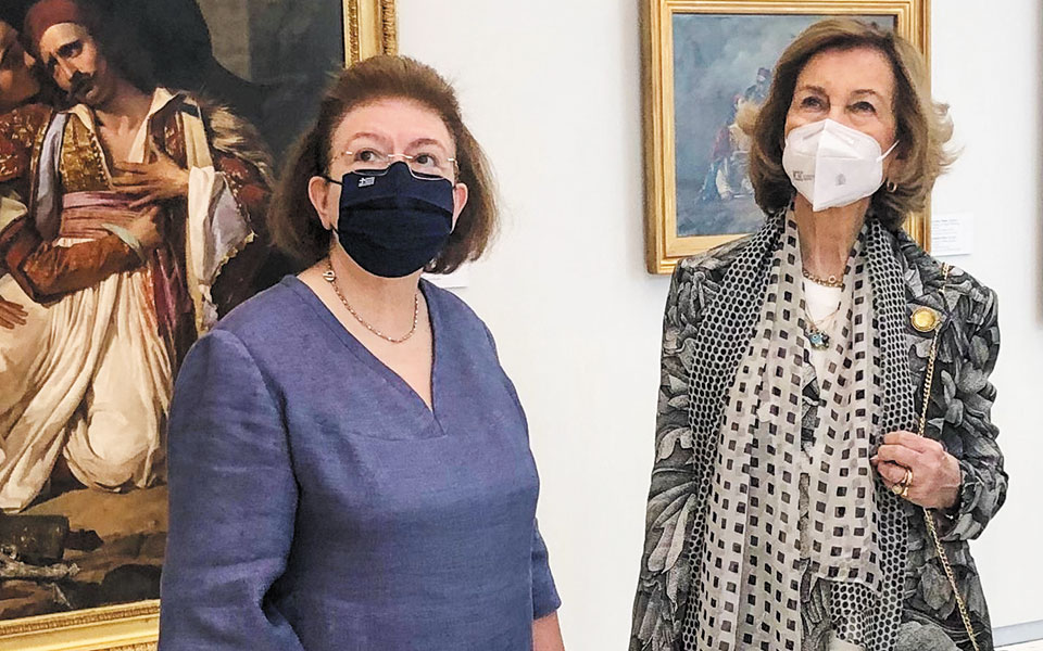 Η βασίλισσα Σοφία επισκέφθηκε Λέρο, Λειψούς και Εθνική Πινακοθήκη, στην Αθήνα-2