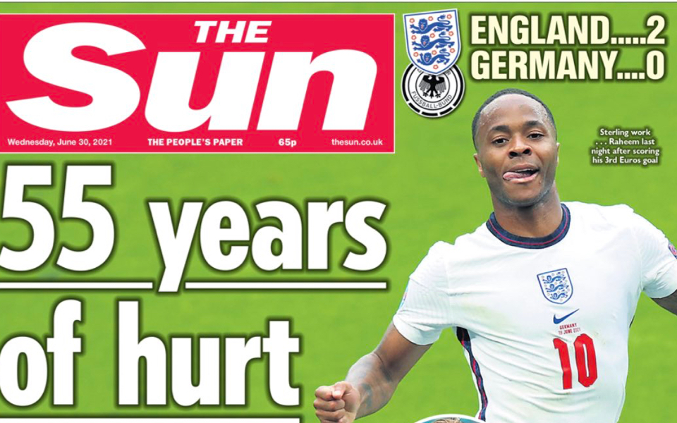 Euro 2021: Ο βρετανικός Τύπος πανηγυρίζει έξαλλα τη νίκη των Άγγλων-1