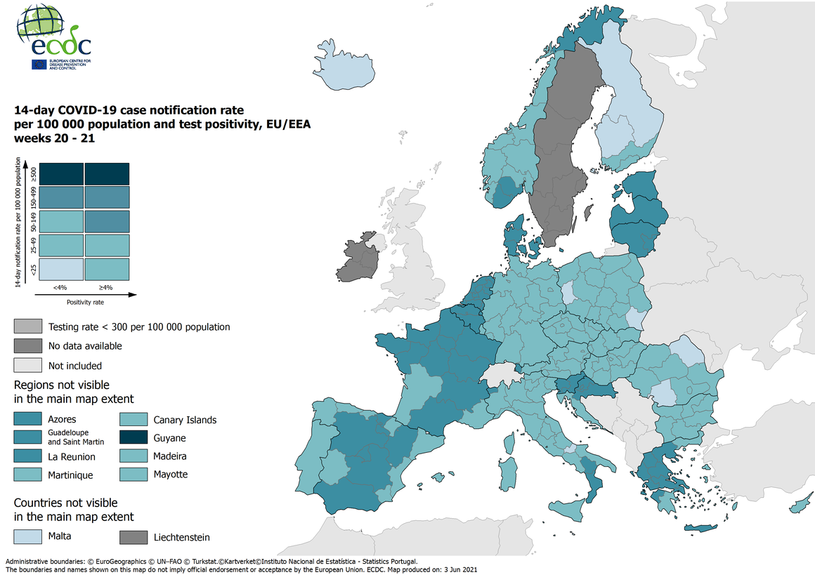 Οι νέοι χάρτες του Ευρωπαϊκού Κέντρου Πρόληψης και Ελέγχου Νόσων-2