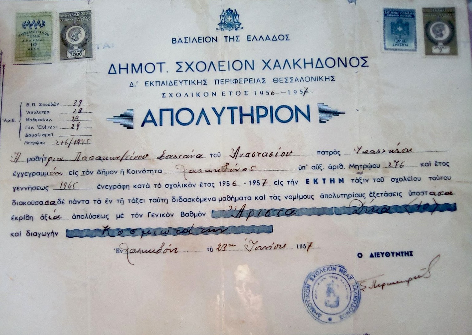 «Μάθημα ζωής»: 76χρονη στη Θεσσαλονίκη πήρε απολυτήριο λυκείου με 19,8-2