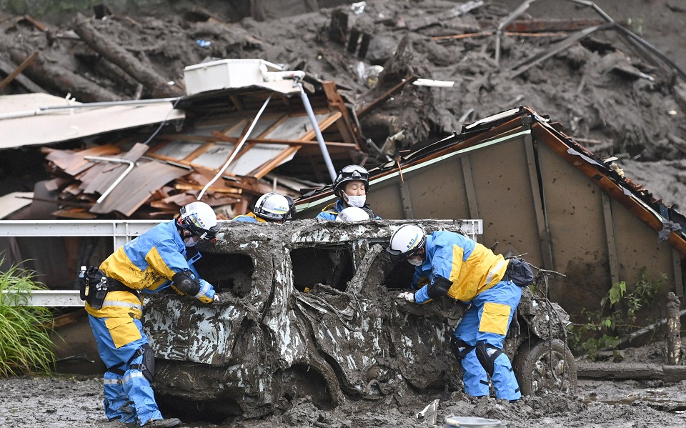 Ιαπωνία: Μετά τους τέσσερις νεκρούς, αγνοούνται άλλοι 80 άνθρωποι στην Ατάμι-1