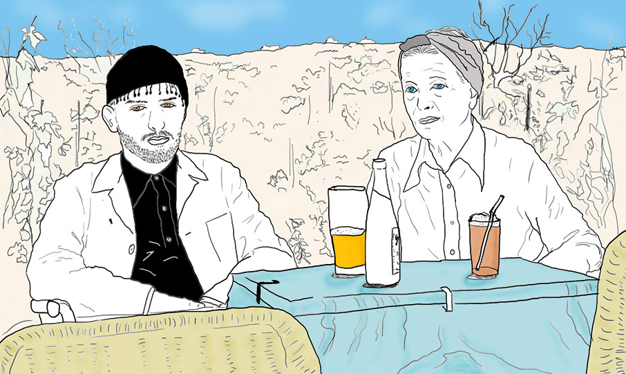 Η συγγραφέας Στέργια Κάββαλου «φιλοξενεί» στο χωριό της, τα Ζωνιανά, τη Σιμόν ντε Μποβουάρ-1