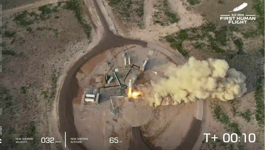 Tο διαστημικό ταξίδι του Tζεφ Μπέζος: Live η εκτόξευση-1