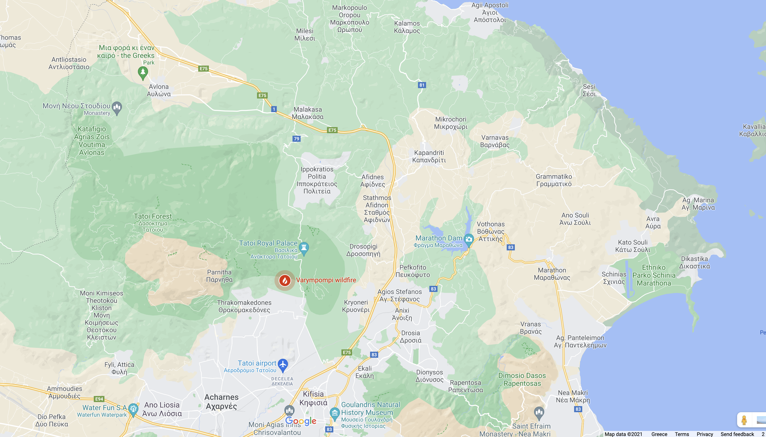 Φωτιές στην Αττική: Αγωνιώδης μάχη ενάντια στις αναζωπυρώσεις – Σε ύφεση η πυρκαγιά στην περιοχή της Μαλακάσας-2