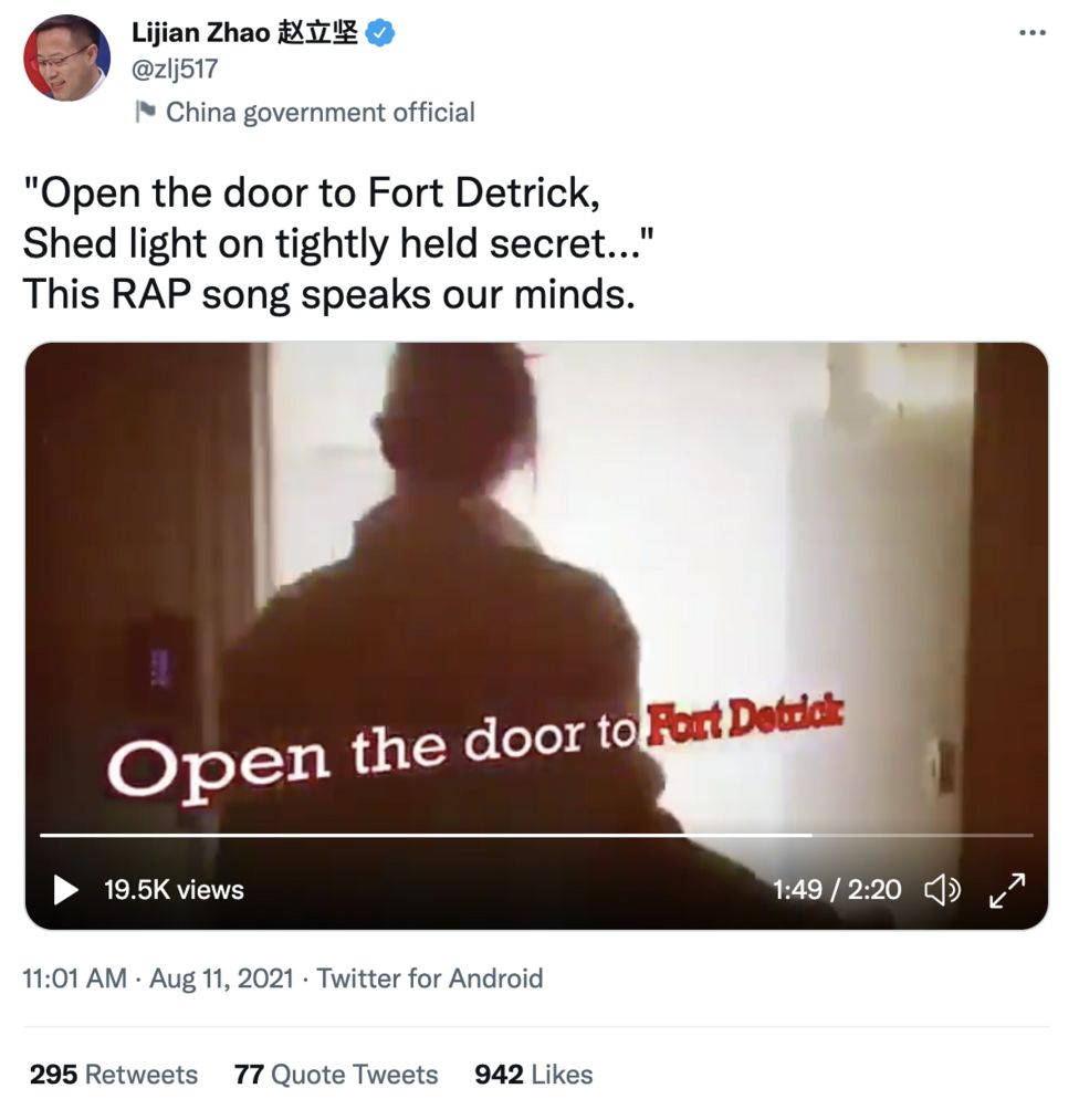 Κορωνοϊός: Η Κίνα διαρρέει τις δικές της θεωρίες συνομωσίας για την προέλευση-1