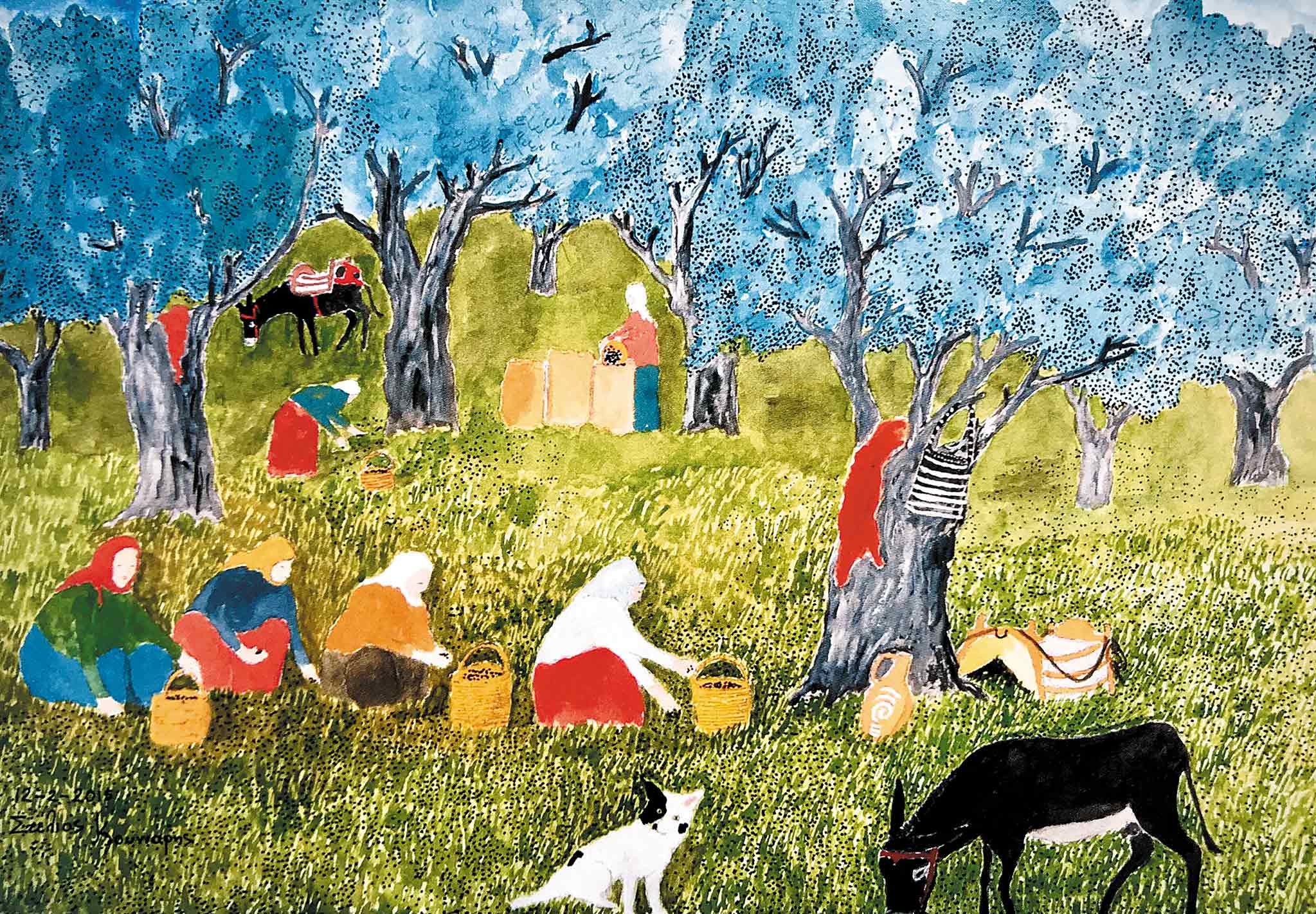 Γράμμα από τη Λέσβο: Στέλιος Κουνιάρης, ο ναΐφ ζωγράφος του Μολύβου-1