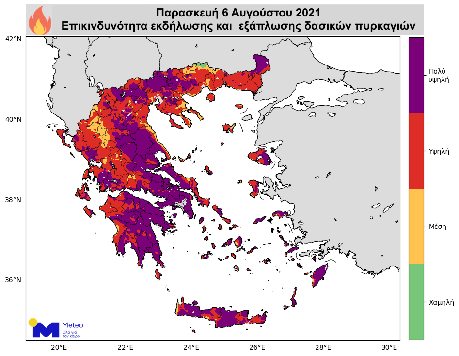 Αστεροσκοπείο: Υψηλή επικινδυνότητα πυρκαγιάς – Αναλυτικοί χάρτες-2