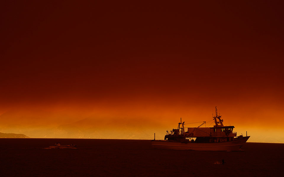 Φωτιά στην Εύβοια: Συγκλονιστικές εικόνες από τα πύρινα μέτωπα-9
