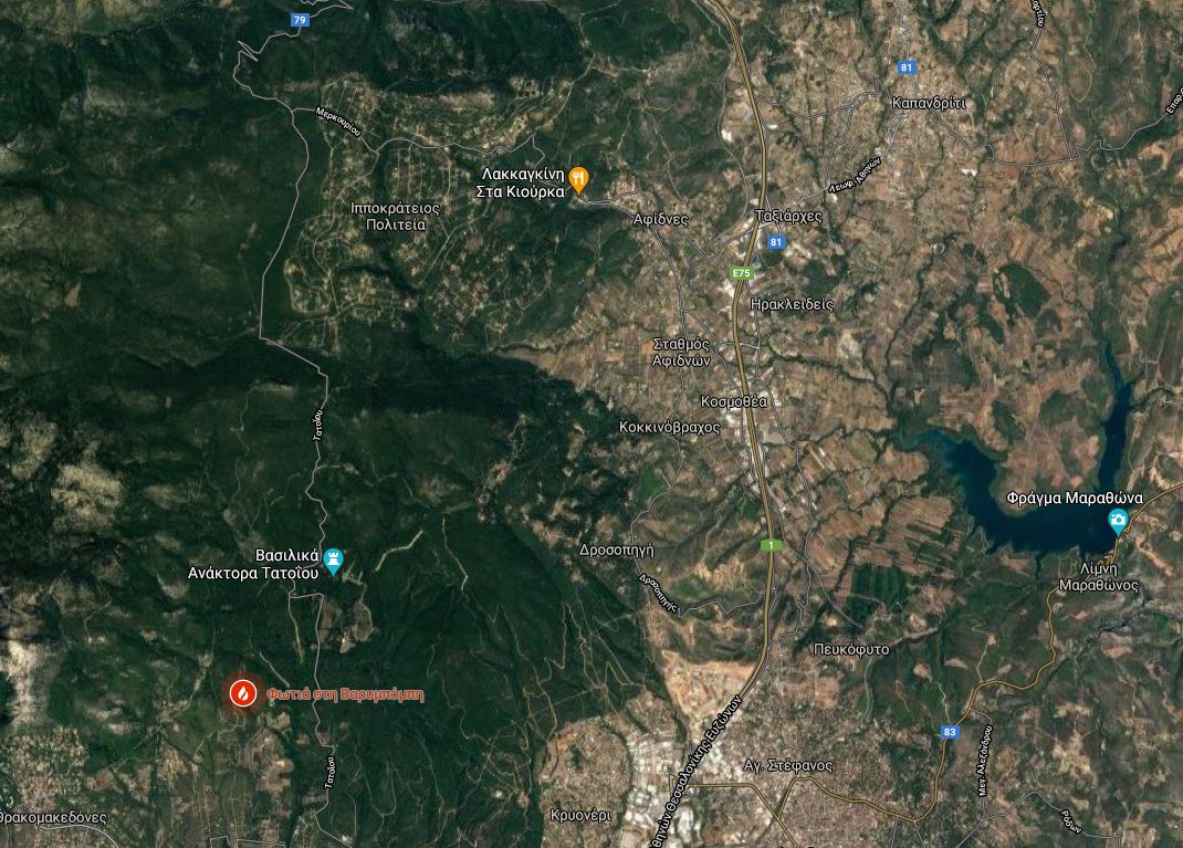 Υστατη μάχη στην Εθνική Οδό – Εντολή εκκένωσης για Αγ. Στέφανο, Καπανδρίτι, Πολυδένδρι-1