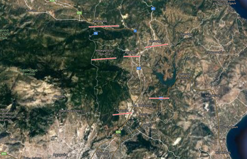 Μαίνεται το μέτωπο προς Άγιο Στέφανο – Στις παρυφές της Σταμάτας οι φλόγες – Συνεχής ενημέρωση-7